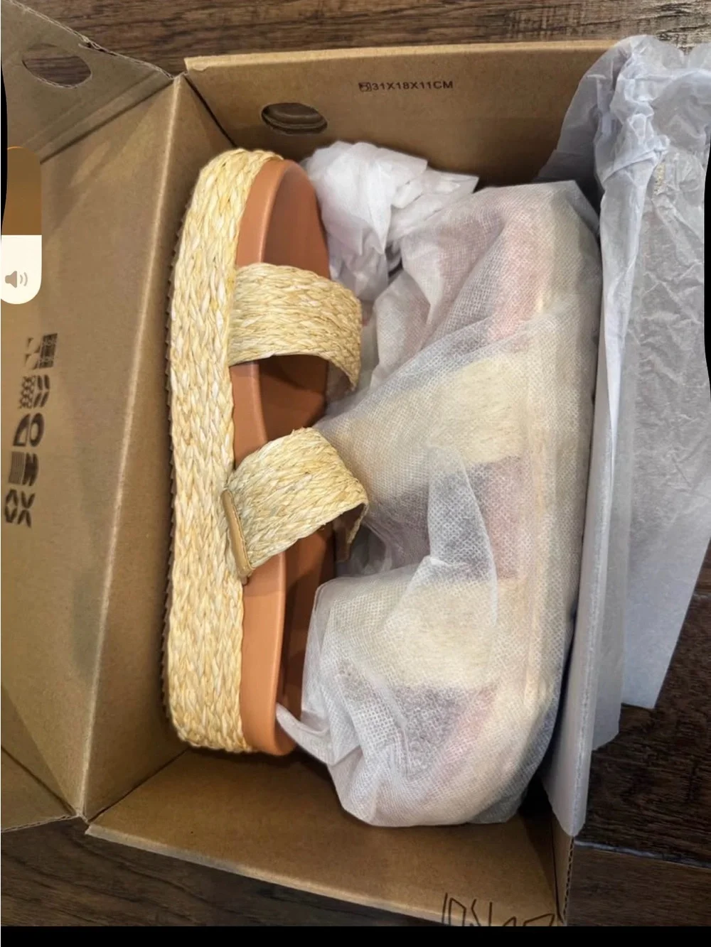 Women's Natural Straw Double-Strap Platform Slide Sandals - Cream